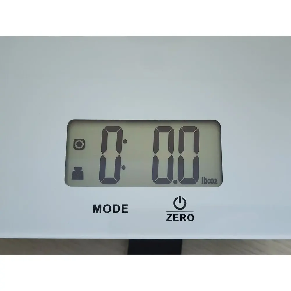 Real Appeal Digital Electronic Food Scale – White Glass Kitchen Scale